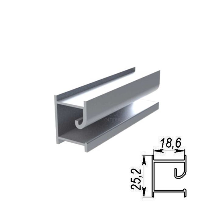 Профіль алюмінієвий вставка в економпанелі ДСП. Експопанель. Екостар