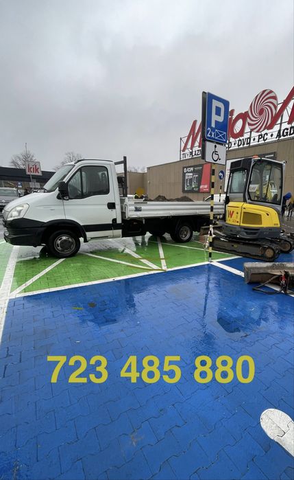 Uslugi minikoparką 3t wiertnicą wywrotką niwelator zageszczarka świder