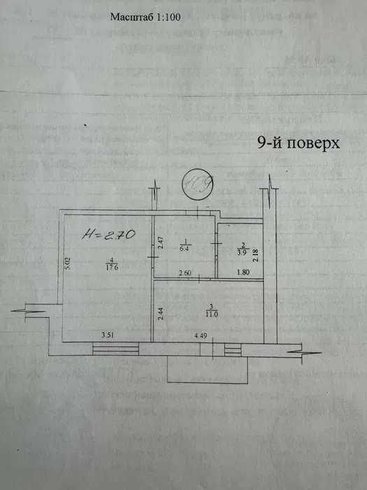 Продам 1-комнатную квартиру ЖК Пори Року (Дача 55), 45м2, 9/9-ти DS