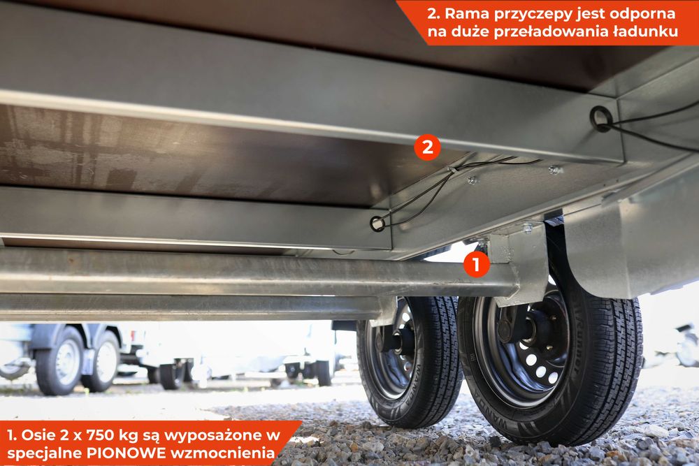 PROMOCJA Duża przyczepka platforma Neptun N7-320 2 KPS 320x168cm na B