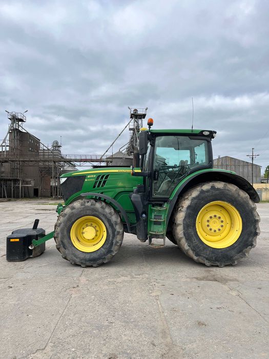 John Deere 6215R, nawigacja, przedni WOM