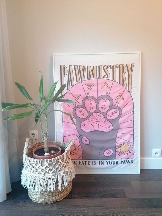 Poster tecido pata de cão