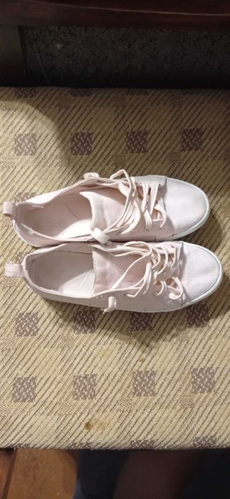 Слипоны -кеды розовые на девочку 37 р-р, слипоны Вershka р-р 38