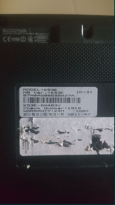 Asus k53e para peças