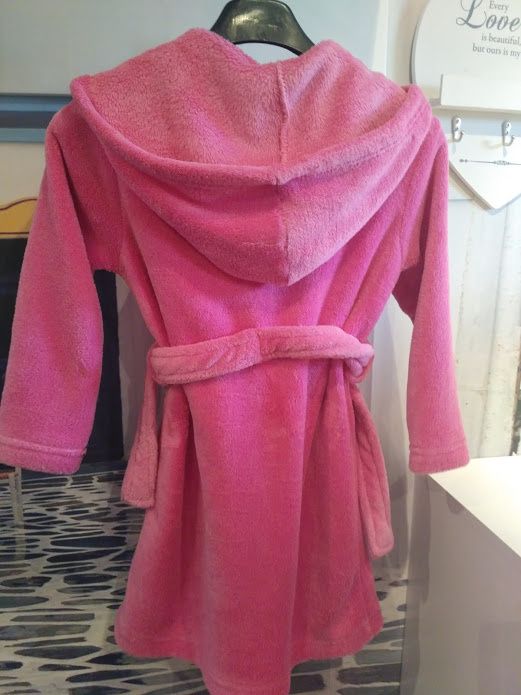 Szlafrok dziecięcy dziewczęcy z kapturem 110/116 5/6 lat + Gratis