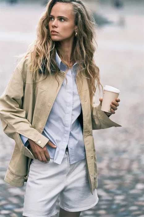 Kurtka parka z diagonalu z kołnierzem M nowa kole beżowa PROMOCJA