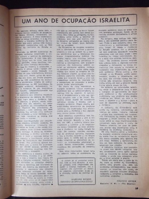 Revista Vida Mundial 1513 de 07/06/1968 kennedy