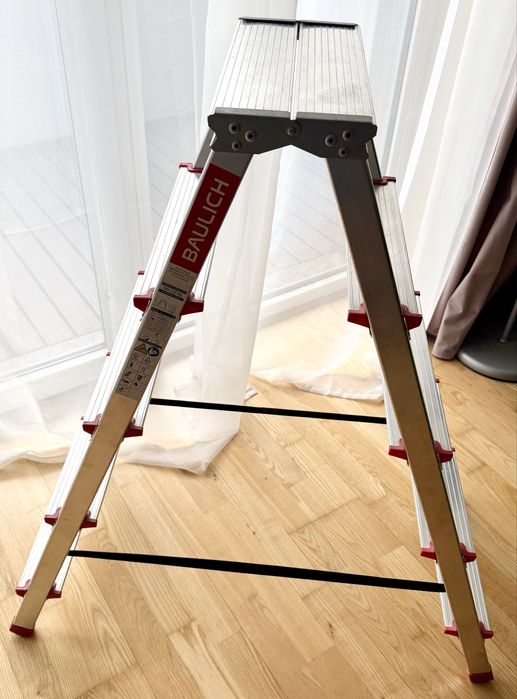 Drabina Aluminiowa Dwustronna BAULICH DD 2x5 | 125 kg | Jak NOWA