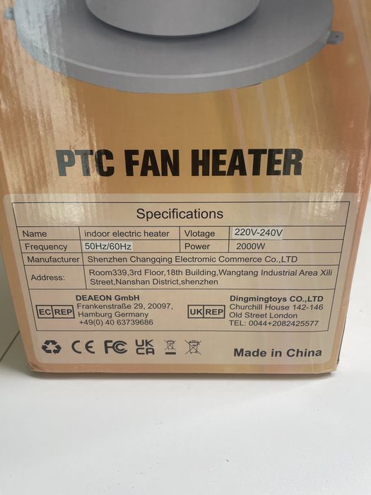 Grzejnik elektryczny kolumnowy PTC CERAMIC 2000W