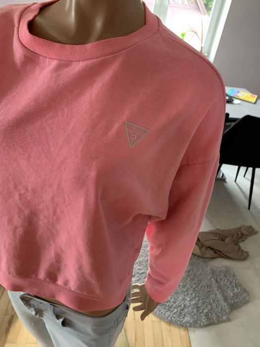 Guess rozowa neonowa bluza xs