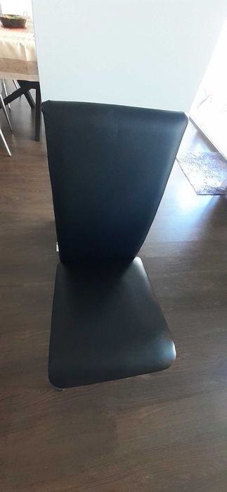 Conjunto de 6 cadeiras cor preto