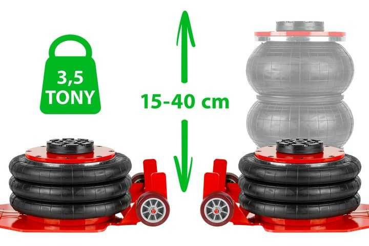 Домкрат пневматичний 3,5 тонни MAX Польща, пневмодомкрат, подушка