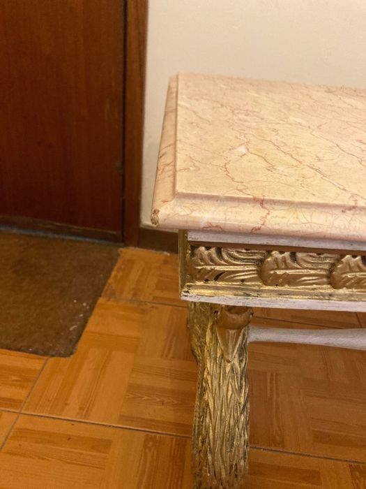 Mesa centro com tampo marmore
