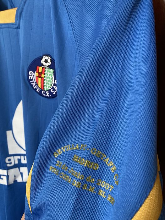 Camisola rara Getafe 2006/07 Copa del Rey, tamanho L