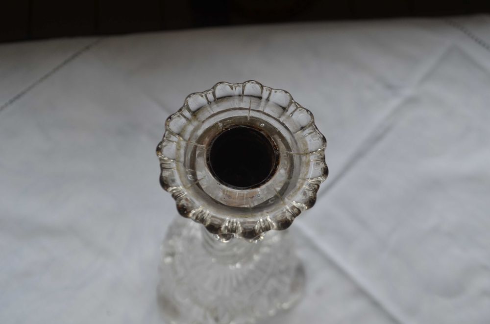 świecznik szkło okres PRL