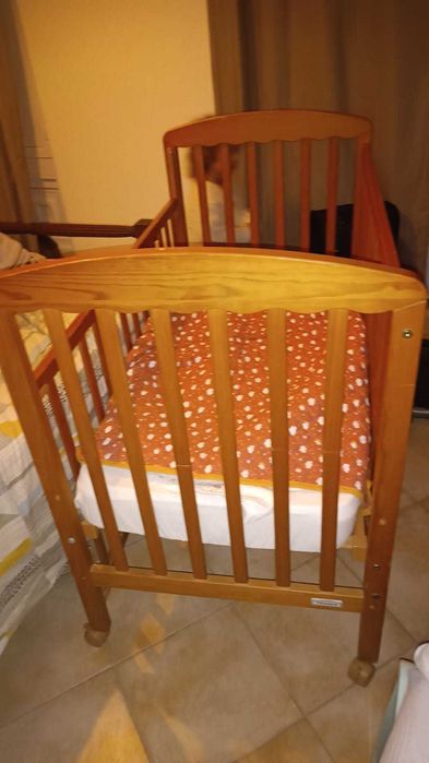 Berço de madeira TRAMA + Colchão novo