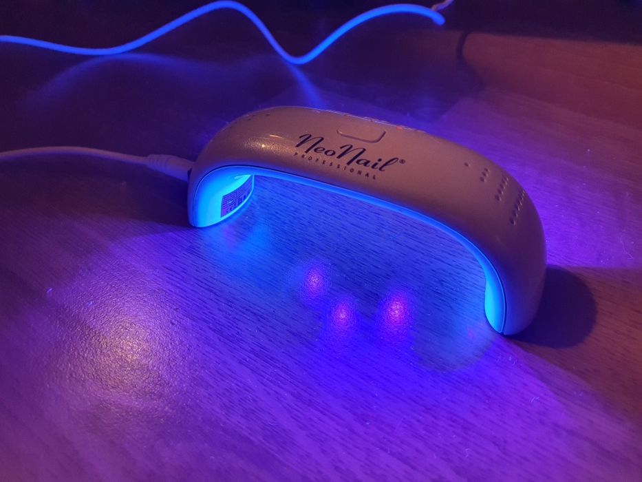 Zestaw hybryda neonail lampa led 9w ozdoby aceton remover pyłki holo