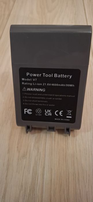 Акумулятор dyson v7, 21,6v/4600mAh/99Wh