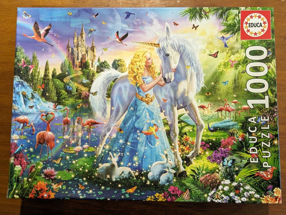 Puzzle 1000 peças da Educa – A princesa e o unicórnio