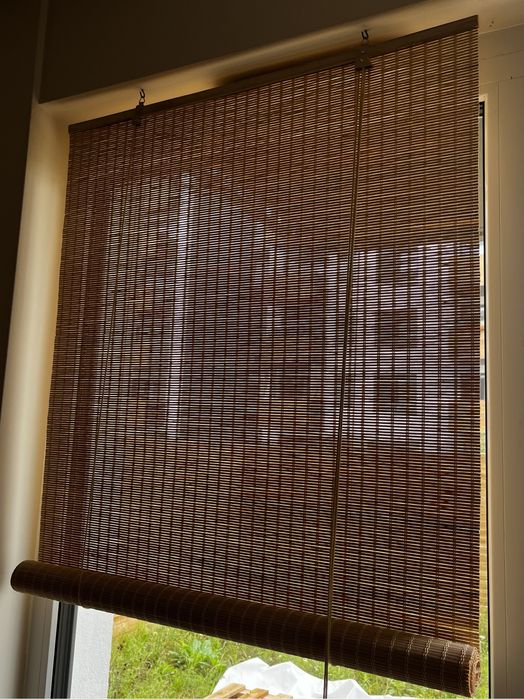 Roleta żaluzja JYSK drewniana bambusowa 90x210 cm