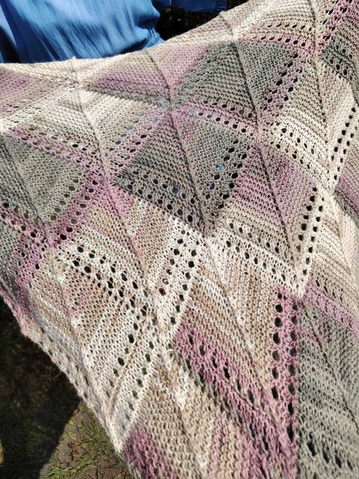 Chusta szal trójkątna handmade YA853-3