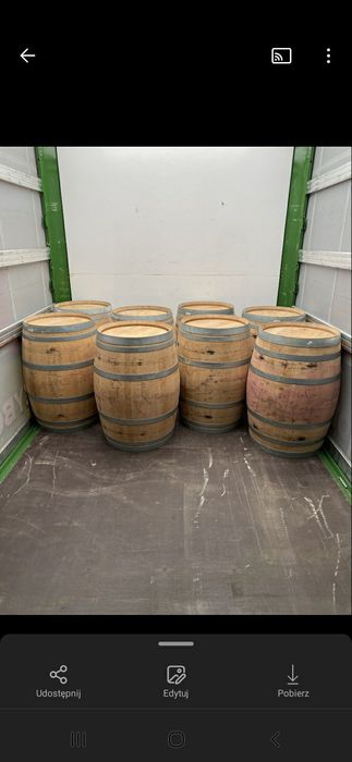 Beczki drewniane  dębowe