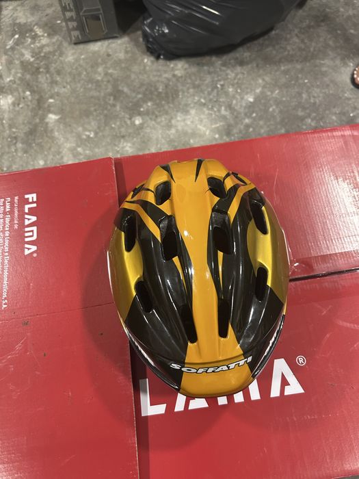 Capacete de Ciclismo Soffatti – Preto e Amarelo