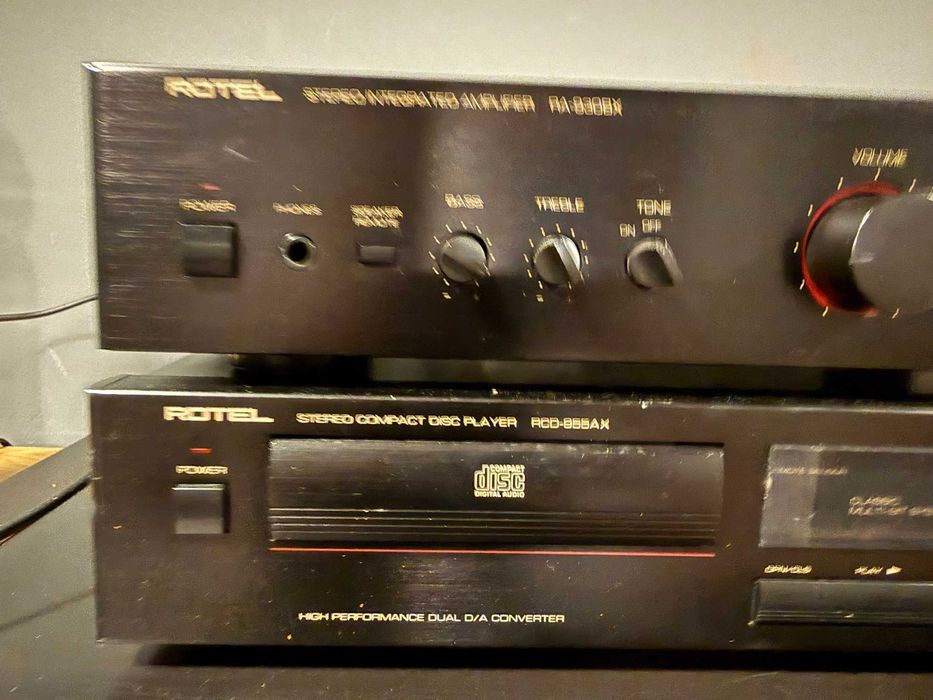 Wzmacniacz Rotel RA930 RX + odtwarzacz CD Rotel RCD 955AX + kolumny STX F-140 n