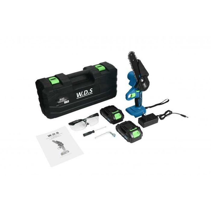 Piła łańcuchowa akumulatorowa 6" walizka 2x aku 21v WDS2301