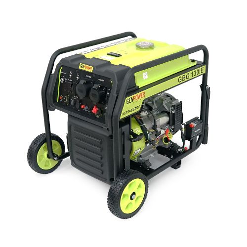 Генератор інверторний БЕНЗИНОВИЙ GENPOWER GBG 130IE 10.4kW (13kVA), однофазний, 230V, 50Hz, DC12V. об'єм 33л., витрата 0,374Lt / kWt.стартер, АКБ