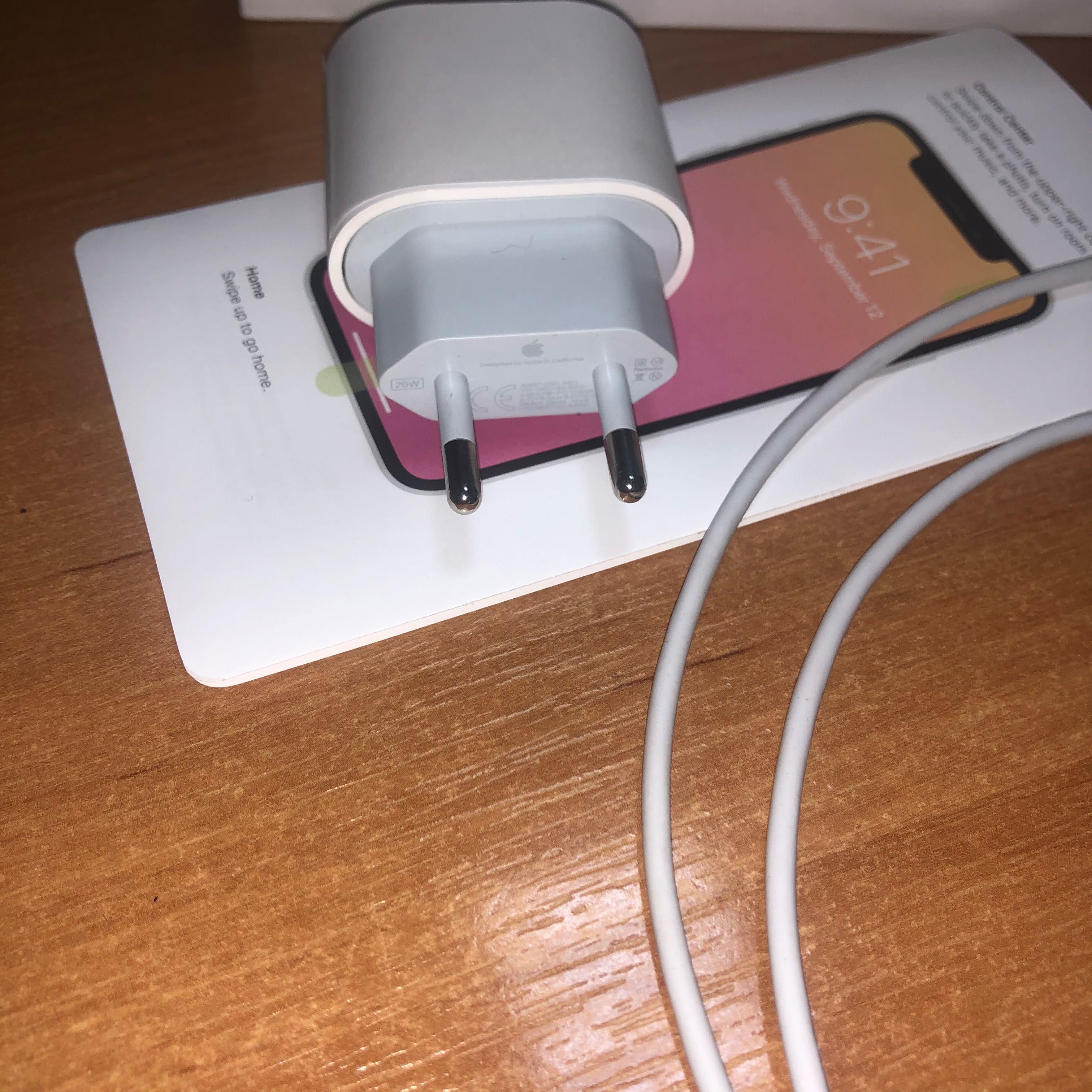 Комплект оригинал 20w быстрая зарядка айфон кабель и блок iphone: 500 ...