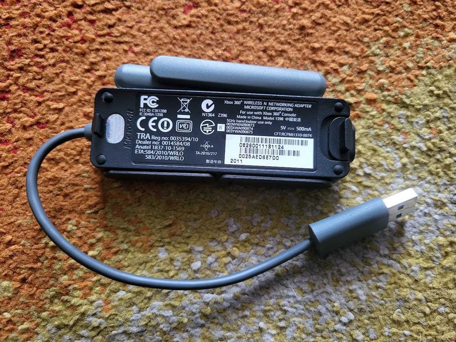 Oryginalny Adapter WiFi do konsol FAT Xbox 360 Czarny Microsoft, Skup/Sprzedaż