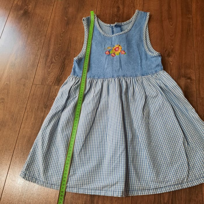 Джинсове плаття сарафан на літо дівчинка 134 розмір