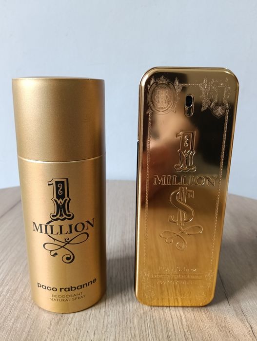 Paco Rabanne One Million 100ml Perfum +150 ml perfumowany dezodorant stara szata Limited Edition