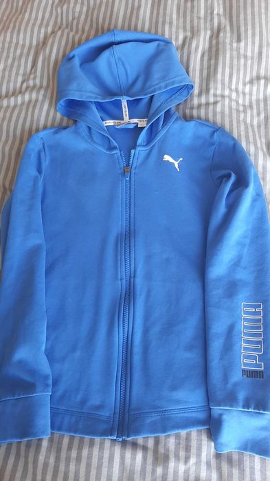 Худи на змейке PUMA синего цвета