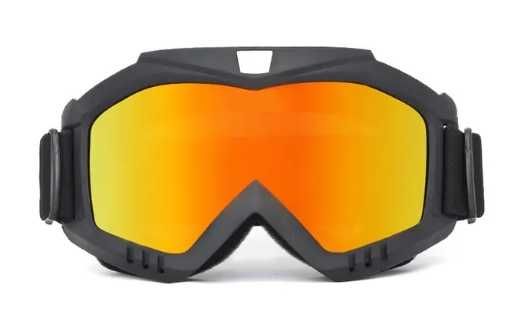Gogle ochronne na zewnątrz narty/motocykl/quad pomarańczowe szkła