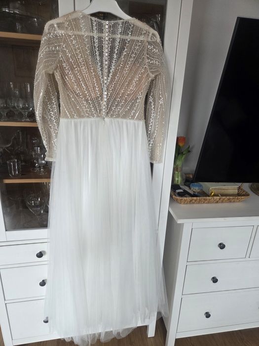Suknia ślubna w stylu boho XS
