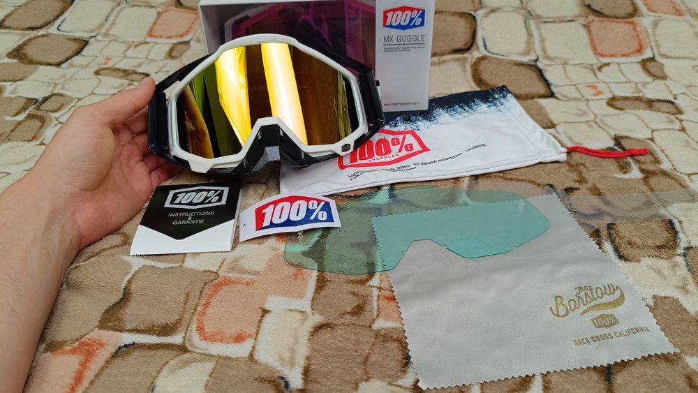 Очки на шолом шлем маска окуляри фулфейс 100% сто процентов