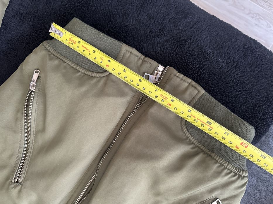 Topshop XS 34 uk6 kurtka pilotka bomberka khaki militarna zieleń