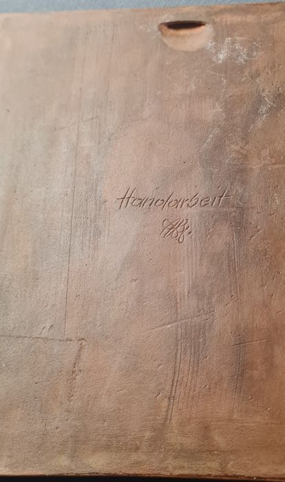 Rycerz, Śmierć i Diabeł, 1513 rok  A. Dürer kafel ozdobny plaskorzeźba