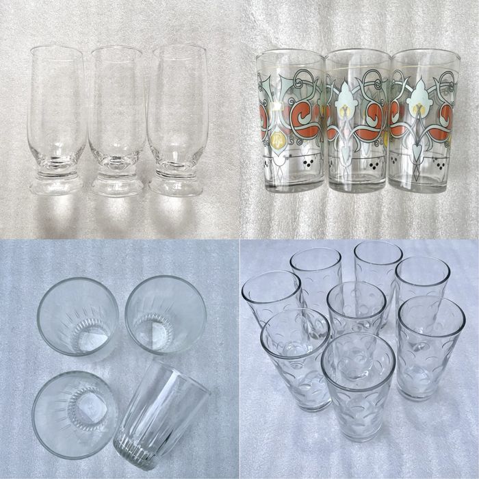 Стакани склянки столові для напоїв