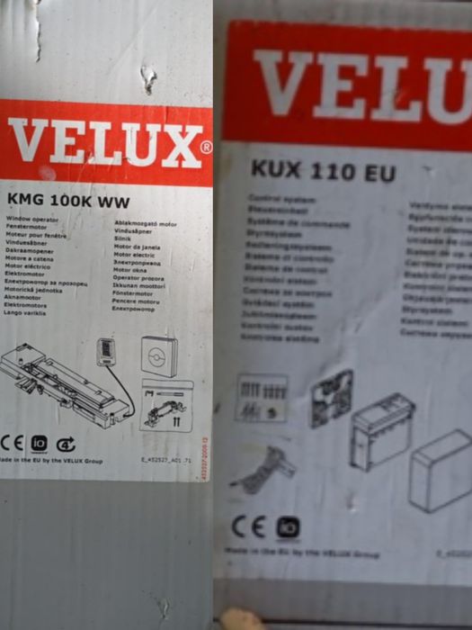 Silnik i dwa sterowniki Velux