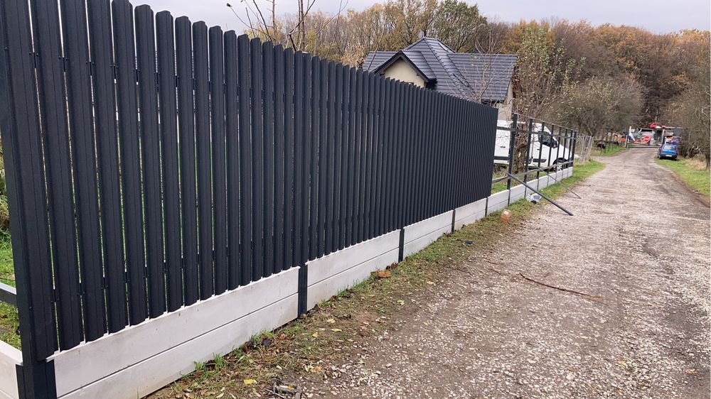 KOMPLETNE OGRODZENIE 123cm + podmurówka 20cm