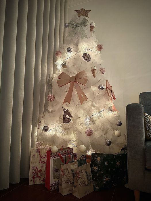 Arvore de natal branca 1,80m