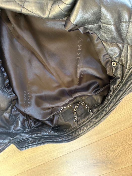 kurtka skórzana Burberry