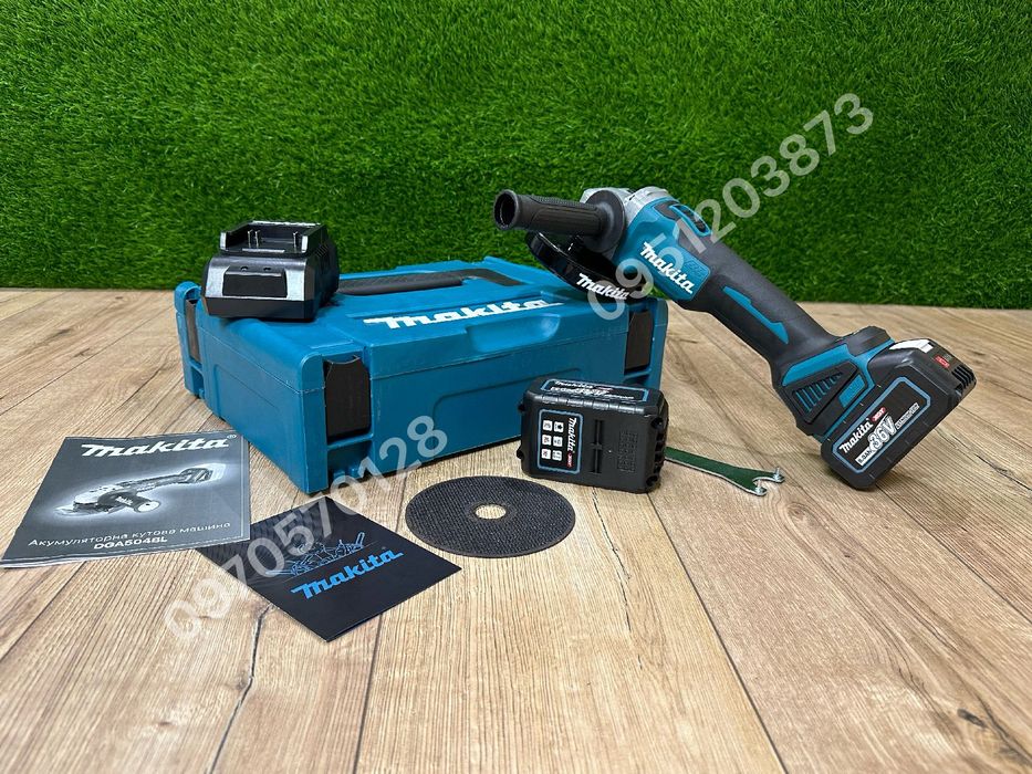 Аккумуляторная угловая шлифмашина Makita DGA 504 36V 8Ah болгарка ушм