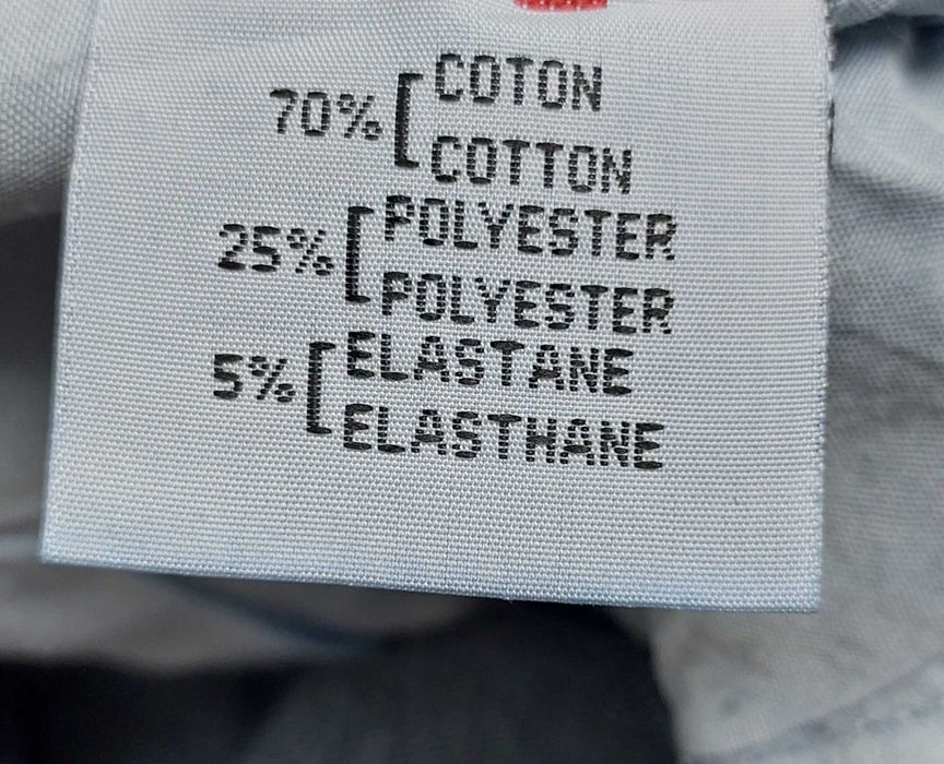 Bawełniane granatowe elastyczne spodnie jeansowe damskie, R. 46