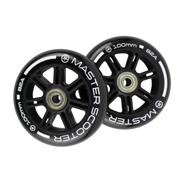 Kółka do hulajnogi master stunt 100 mm - czarne