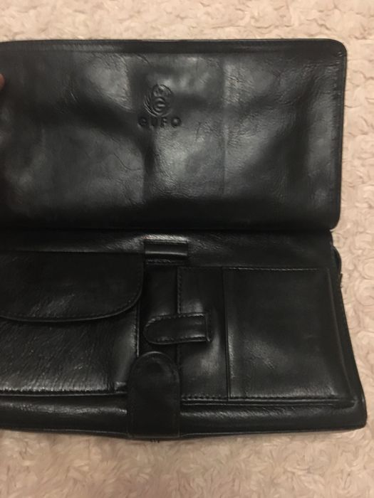 Продам кожаную мужскую барсетку, сумку, Италия GUFO