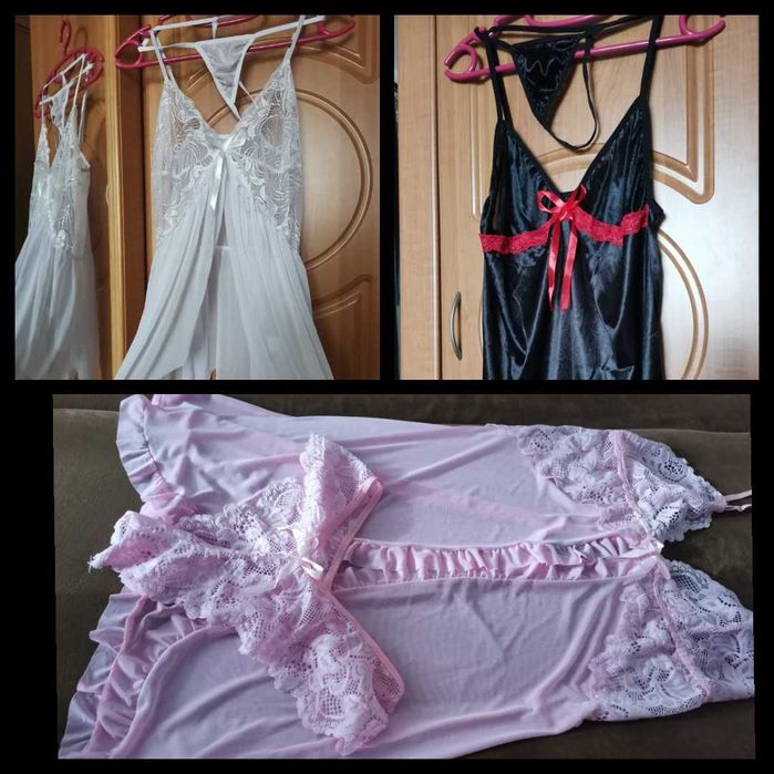 Шикарні еротичні ажурні пеньюари з трусиками + невеличкий ПОДАРУНОК!